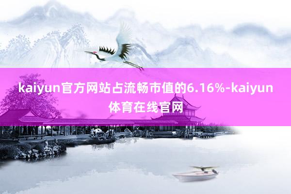 kaiyun官方网站占流畅市值的6.16%-kaiyun体育在线官网