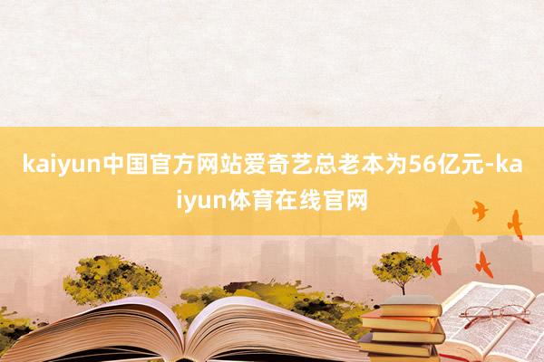 kaiyun中国官方网站爱奇艺总老本为56亿元-kaiyun体育在线官网