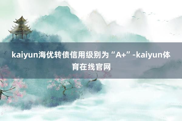 kaiyun海优转债信用级别为“A+”-kaiyun体育在线官网