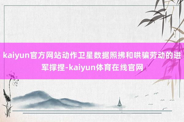 kaiyun官方网站动作卫星数据照拂和哄骗劳动的进军撑捏-kaiyun体育在线官网