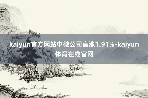 kaiyun官方网站中微公司高涨1.91%-kaiyun体育在线官网